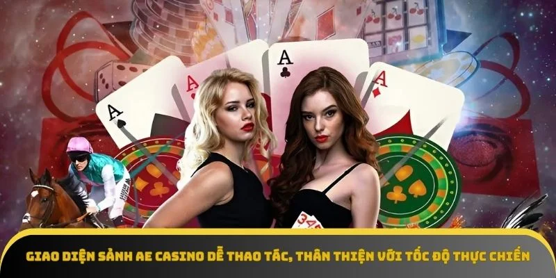 Giao diện sảnh AE trực tuyến với dealer và bàn chơi hiện đại